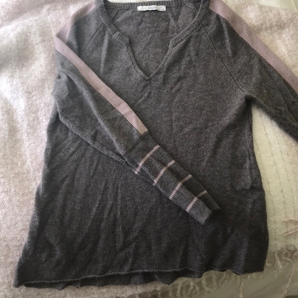 Cashmere Brown and Pink Sweater - Picture 1 of 2